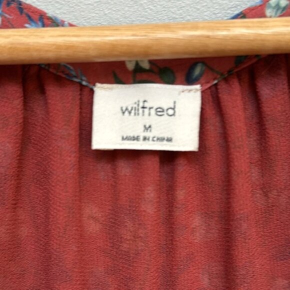 Aritzia Wilfred Floral Sleeveless Chanson Blouse Size M - Picture 6 of 9